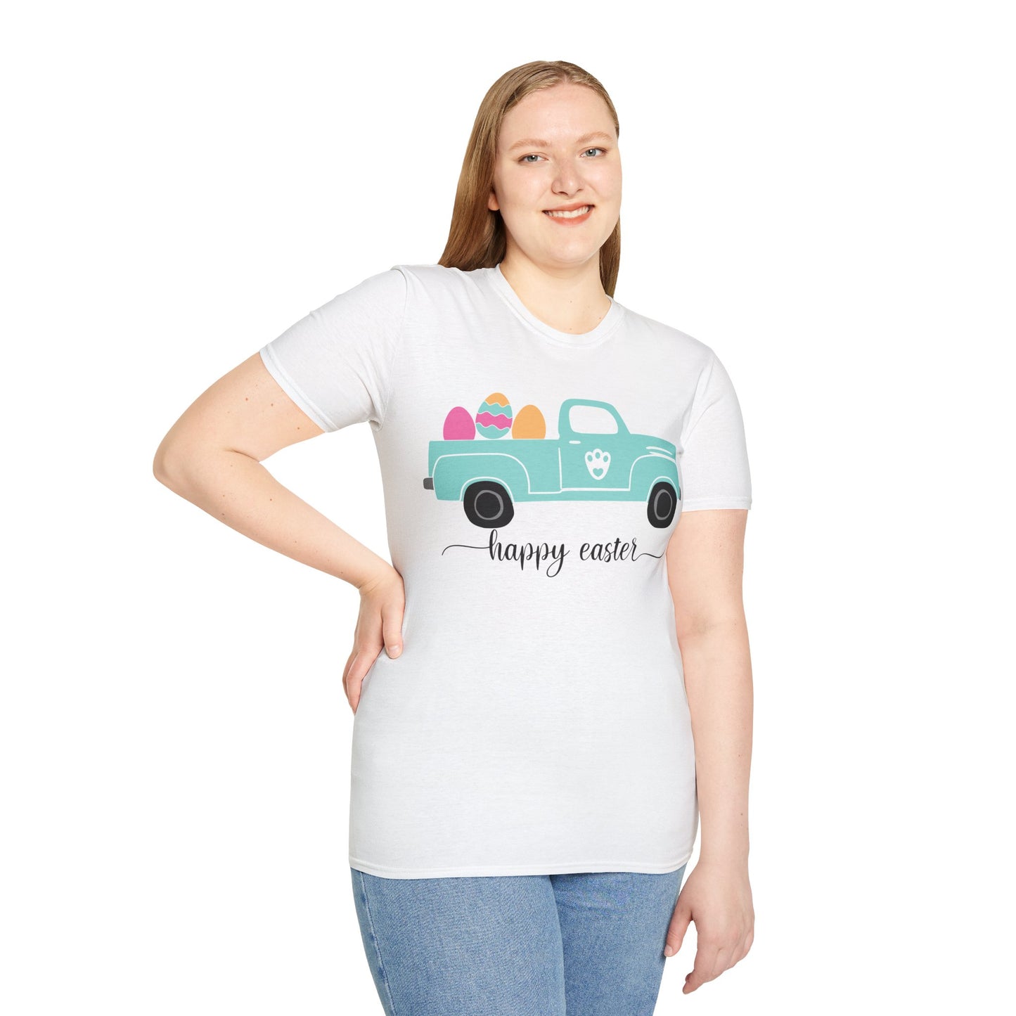 Easter Delivery Truck T-Shirt, Easter Shirt, Easter Eggs, Spring Holiday Tee, Colorful Easter Vibes, Festive Spring Graphic Tee