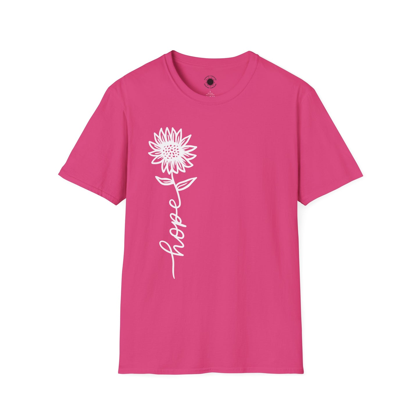 Hope-Inspired Unisex Softstyle T-Shirt - Floral Design for Everyday Wear