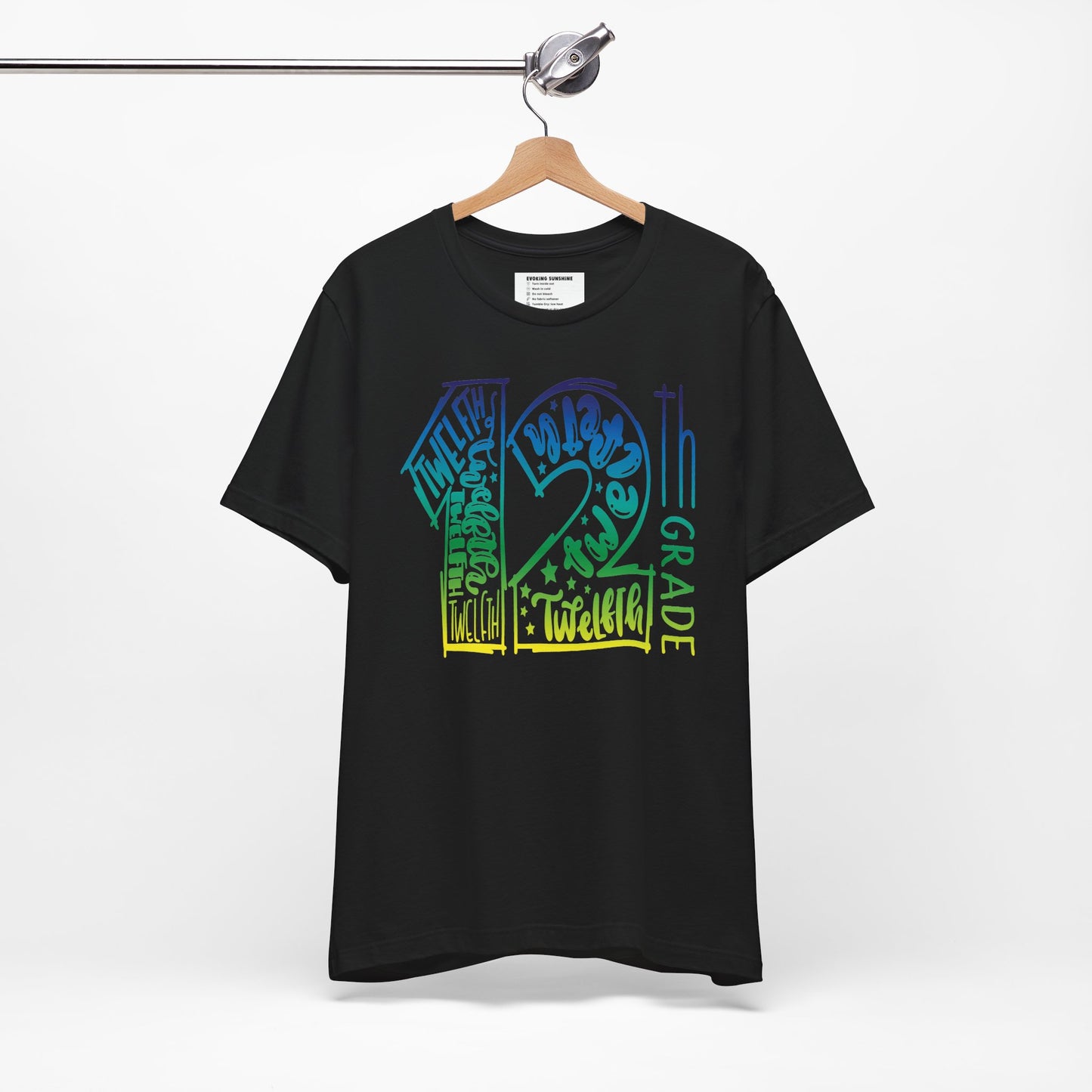 12th Grade Celebration Short Sleeve Tee, High School, School Year, 12 grade, Senior Year, Senior Class