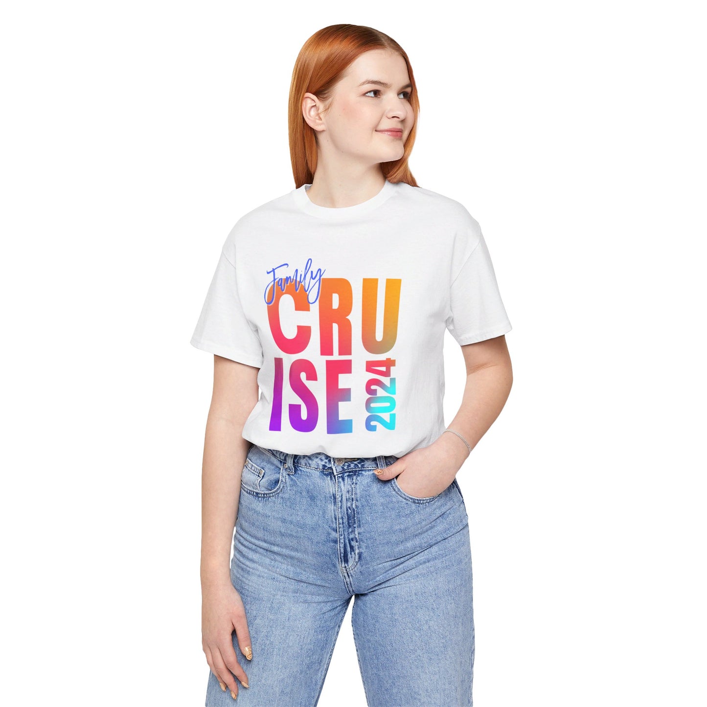 Family Cruise 2024, Adult, Unisex Jersey Short Sleeve Tee, Express Delivery available