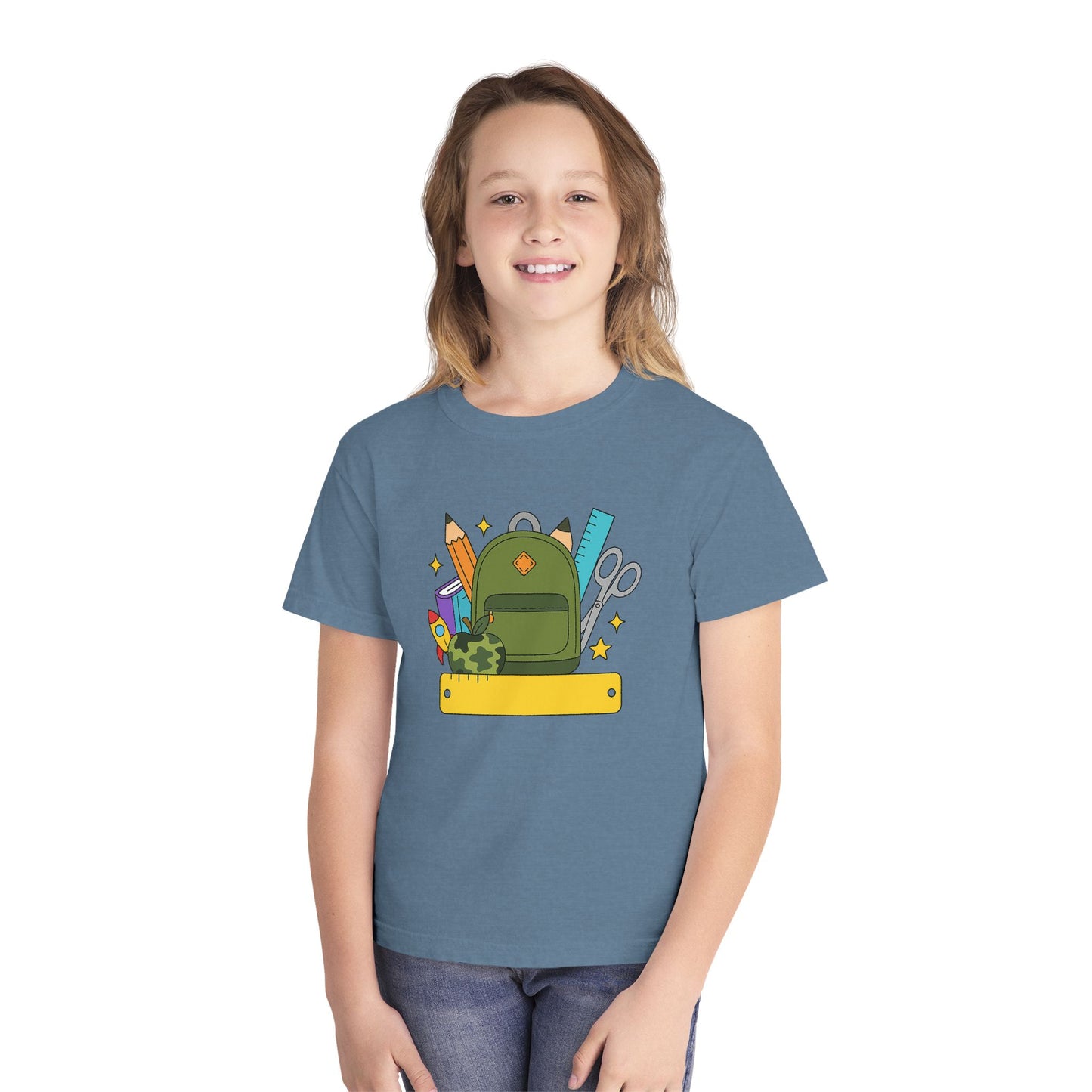 Personalized Boys Back To School Youth Tee, Personalized Boy Shirt, Backpack, Bookbag Shirt