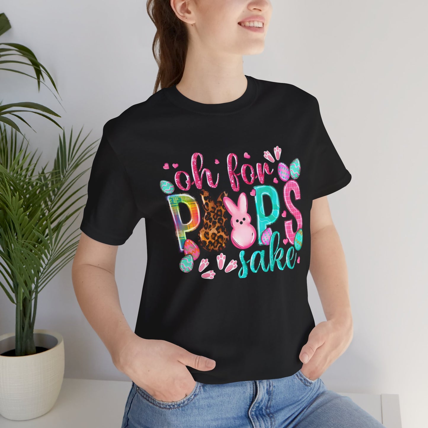 Funny Easter Shirt, Peeps Tee, Oh For Peeps Sake, Unisex T-Shirt, Bella+Canvas, Easter Gift
