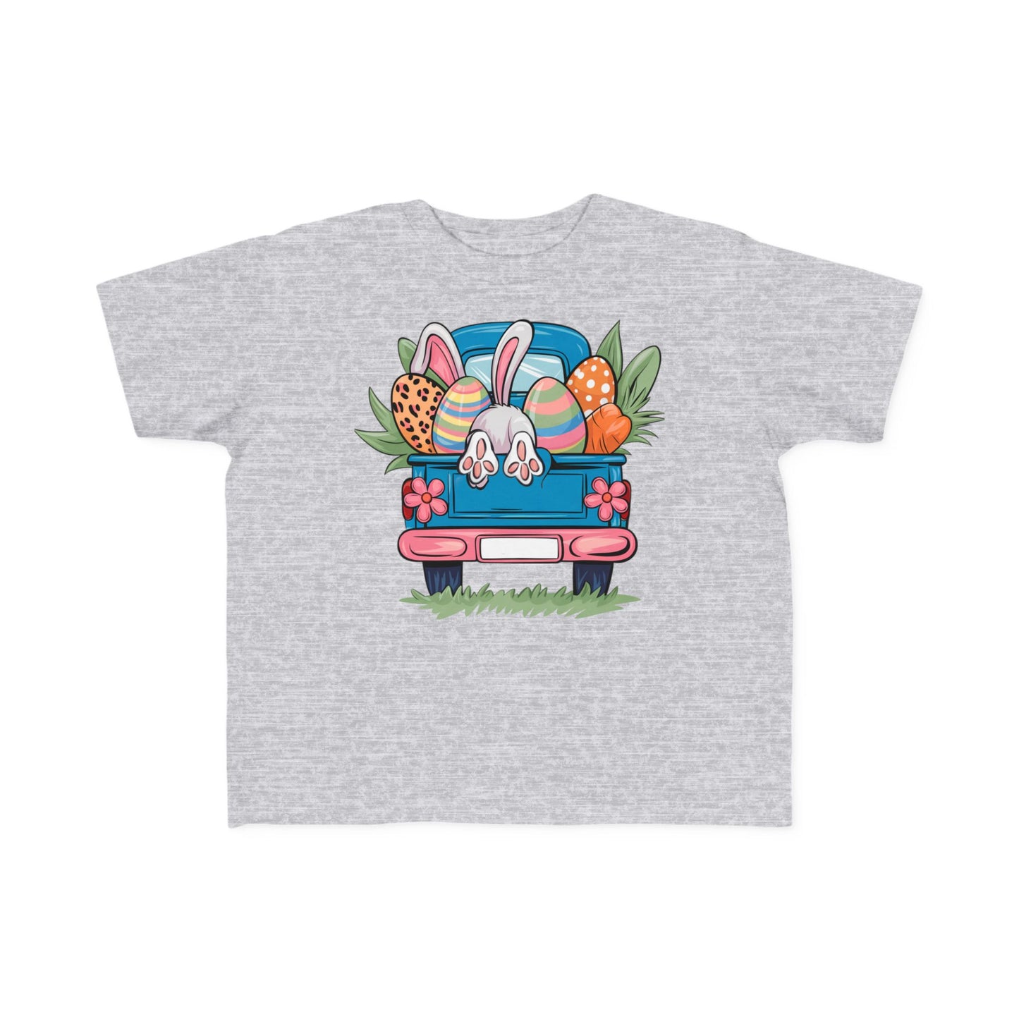 Personalized Easter Bunny Vintage Truck Toddler Tee - Cute Spring Design for Kids