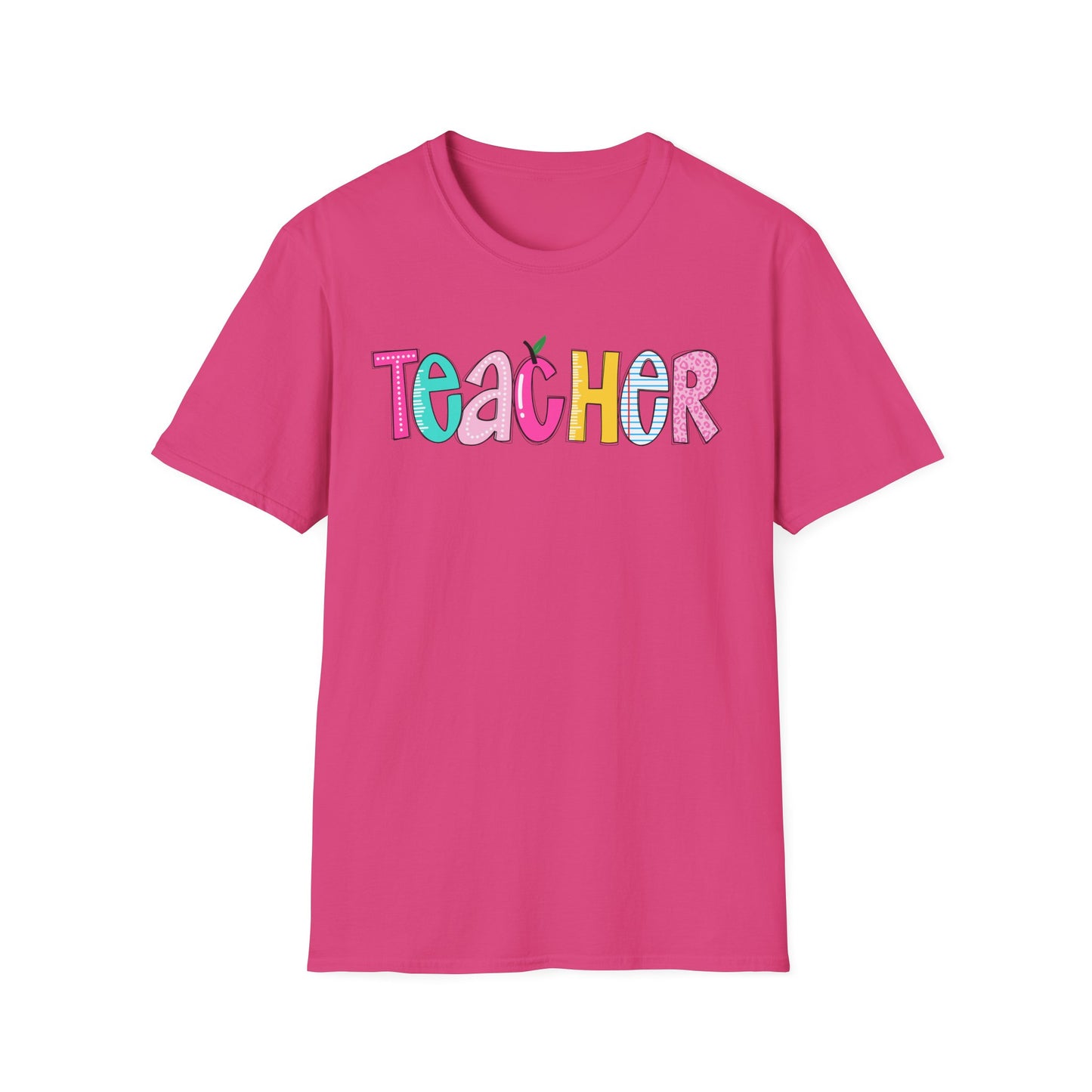 Colorful Teacher T-Shirt, Gift for Teachers, Cute Appreciation Shirt, Back to School Tee, Classroom Outfit, Teacher Gifts