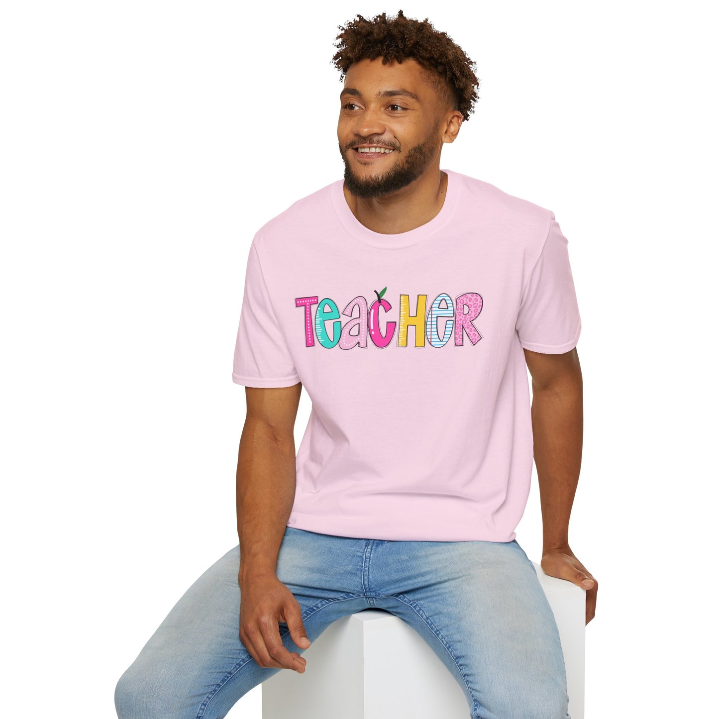 Colorful Teacher T-Shirt, Gift for Teachers, Cute Appreciation Shirt, Back to School Tee, Classroom Outfit, Teacher Gifts