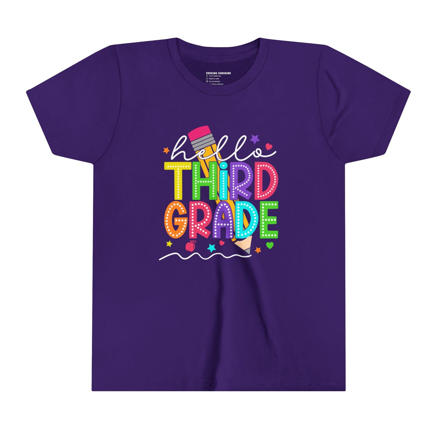 Hello Third Grade, Back to School Shirt, 3rd Grade, Elementary School