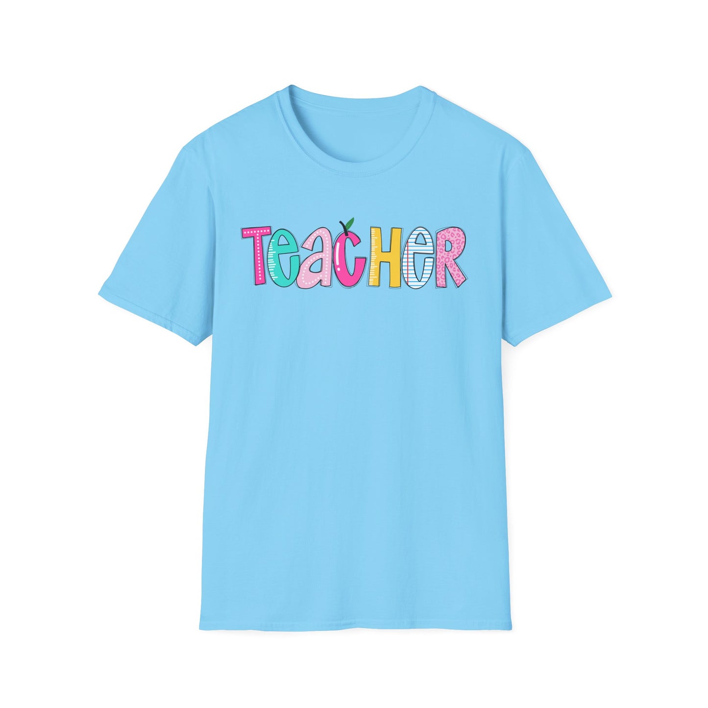 Colorful Teacher T-Shirt, Gift for Teachers, Cute Appreciation Shirt, Back to School Tee, Classroom Outfit, Teacher Gifts