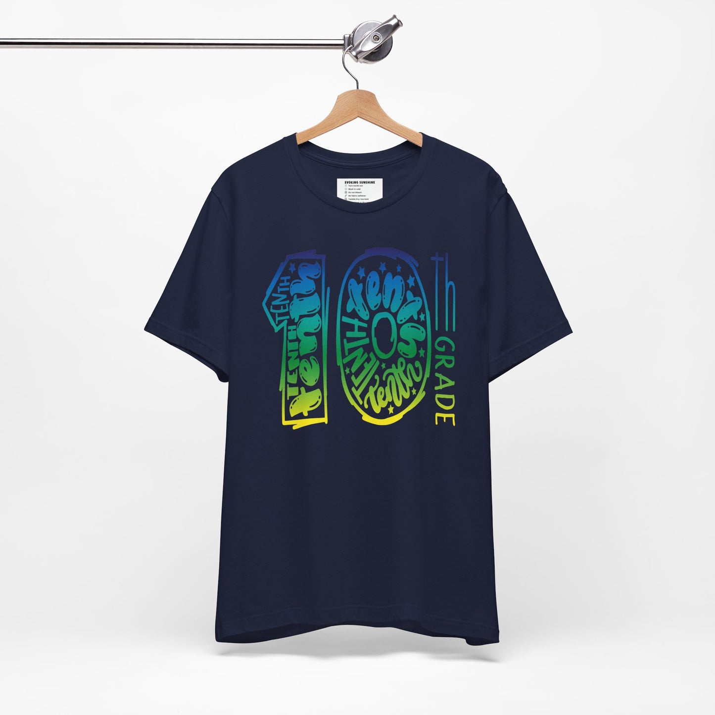 10th Grade Celebration Short Sleeve Tee, High School, School Year, Tenth grade