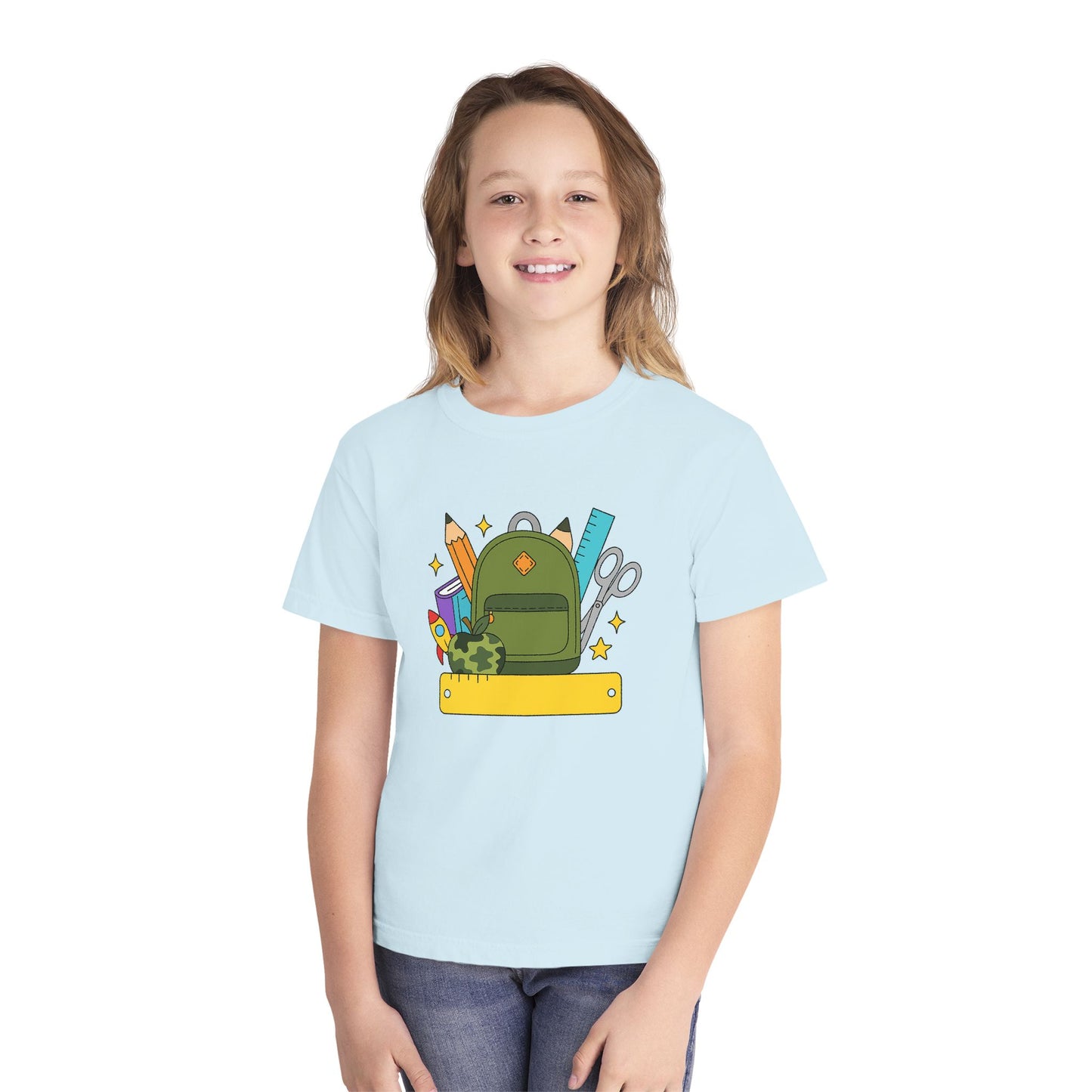 Personalized Boys Back To School Youth Tee, Personalized Boy Shirt, Backpack, Bookbag Shirt