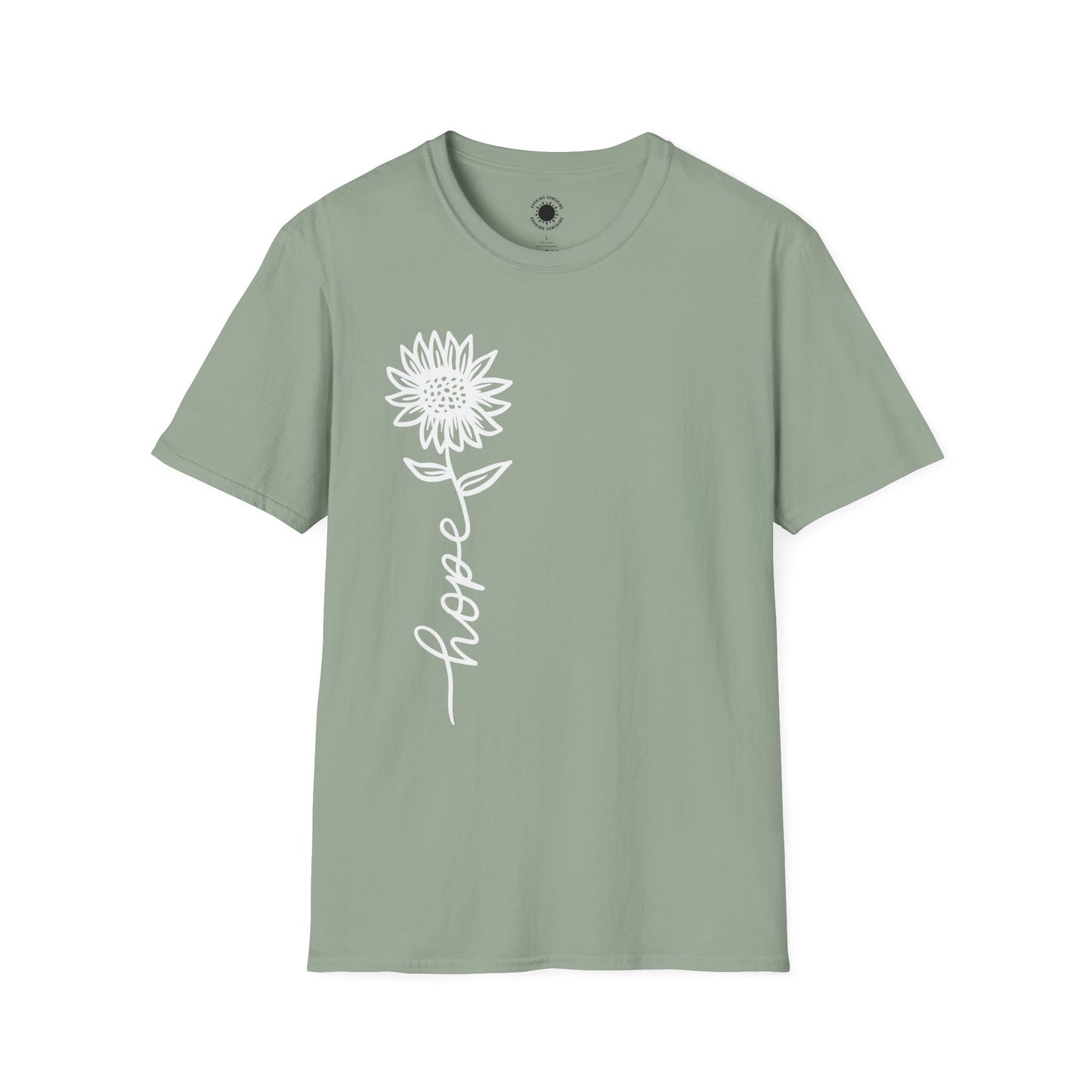 Hope-Inspired Unisex Softstyle T-Shirt - Floral Design for Everyday Wear