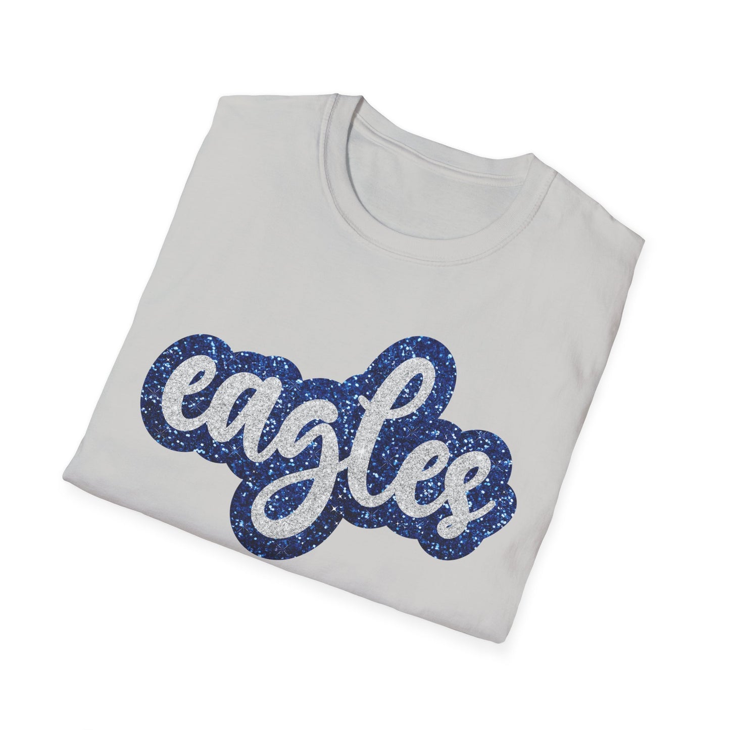 Eagles Faux Glitter Spirit T-Shirt - School - Sports - Celebration - Fan Shirt