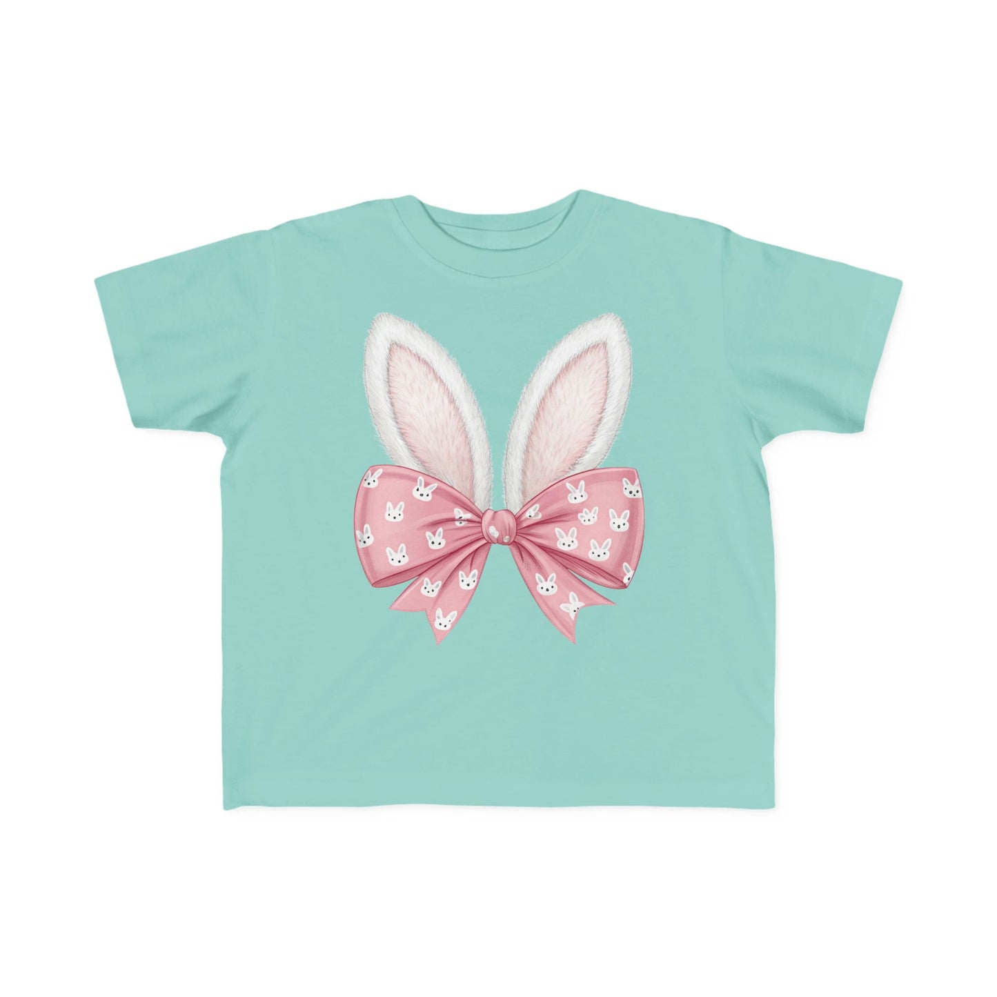 Easter Bunny Tee for Toddlers - Cute Rabbit Ears & Bow Design