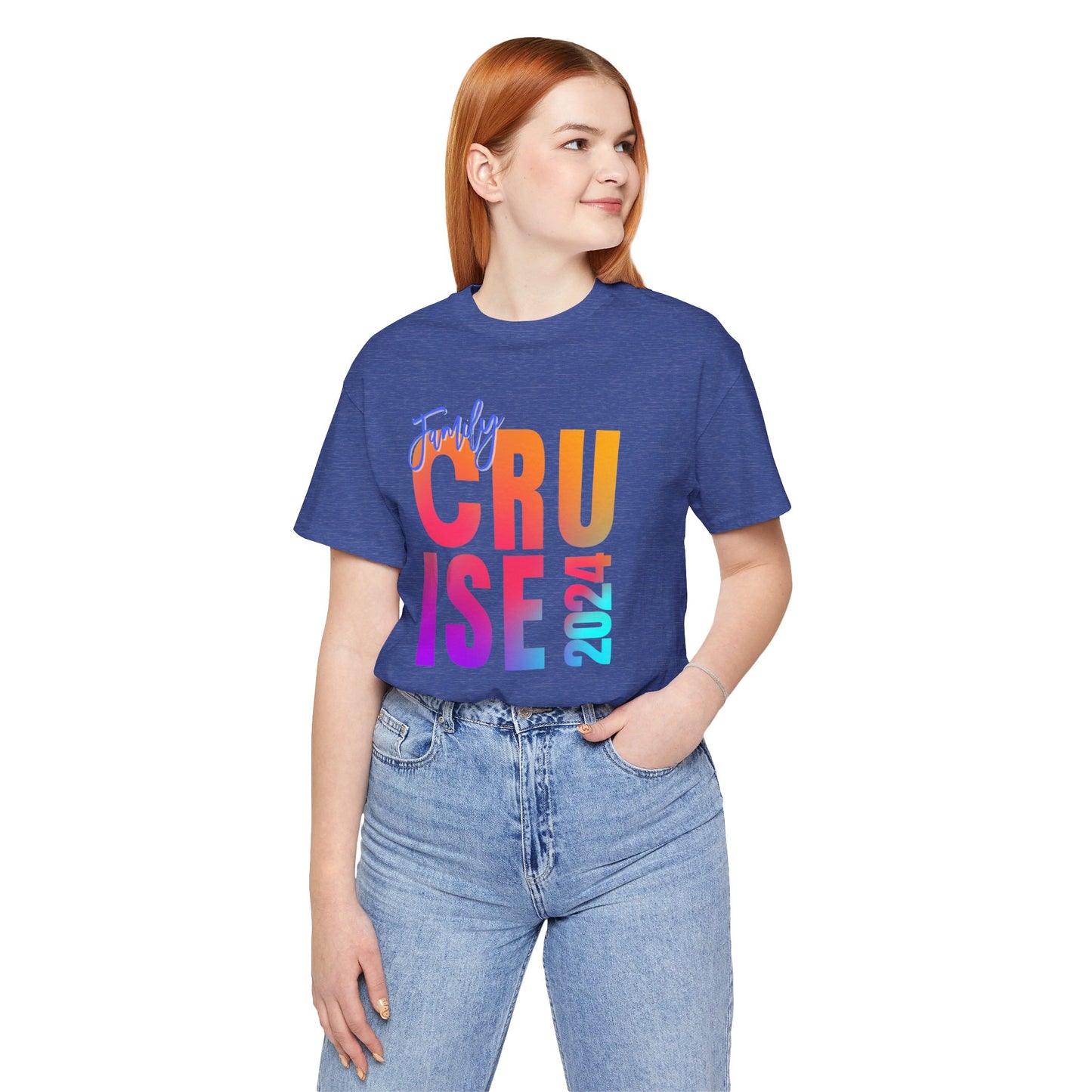 Family Cruise 2024, Adult, Unisex Jersey Short Sleeve Tee, Express Delivery available
