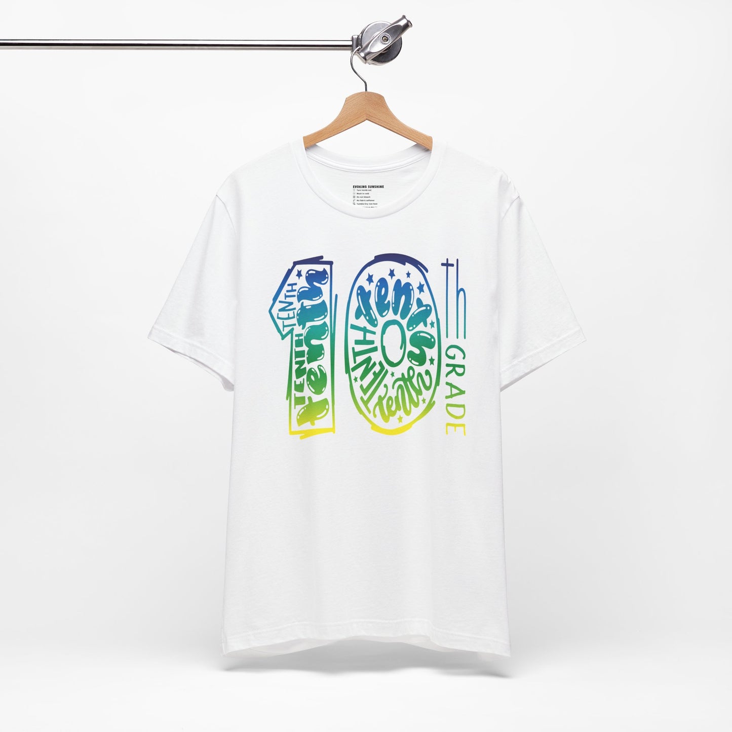 10th Grade Celebration Short Sleeve Tee, High School, School Year, Tenth grade