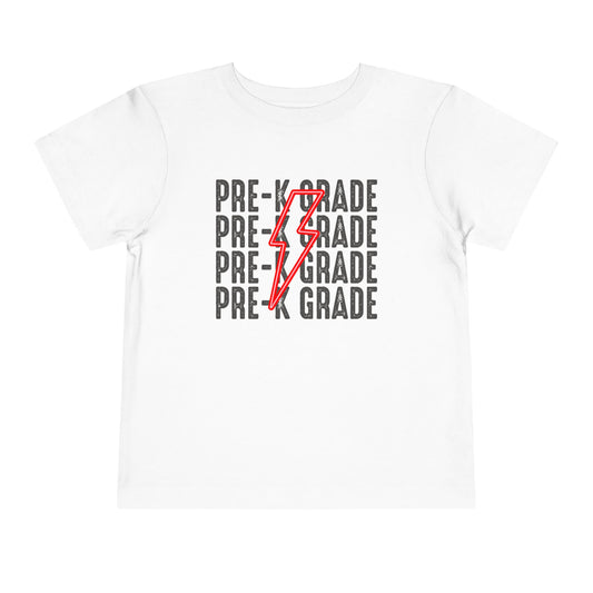 Pre-K Back-to-School Lightning Bolt Shirt, Back-to-School, First Day of School, Preschool, MDO, Mothers Day Out, Toddler T-Shirt