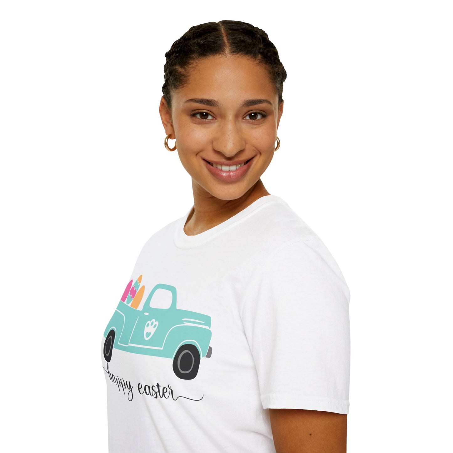 Easter Delivery Truck T-Shirt, Easter Shirt, Easter Eggs, Spring Holiday Tee, Colorful Easter Vibes, Festive Spring Graphic Tee