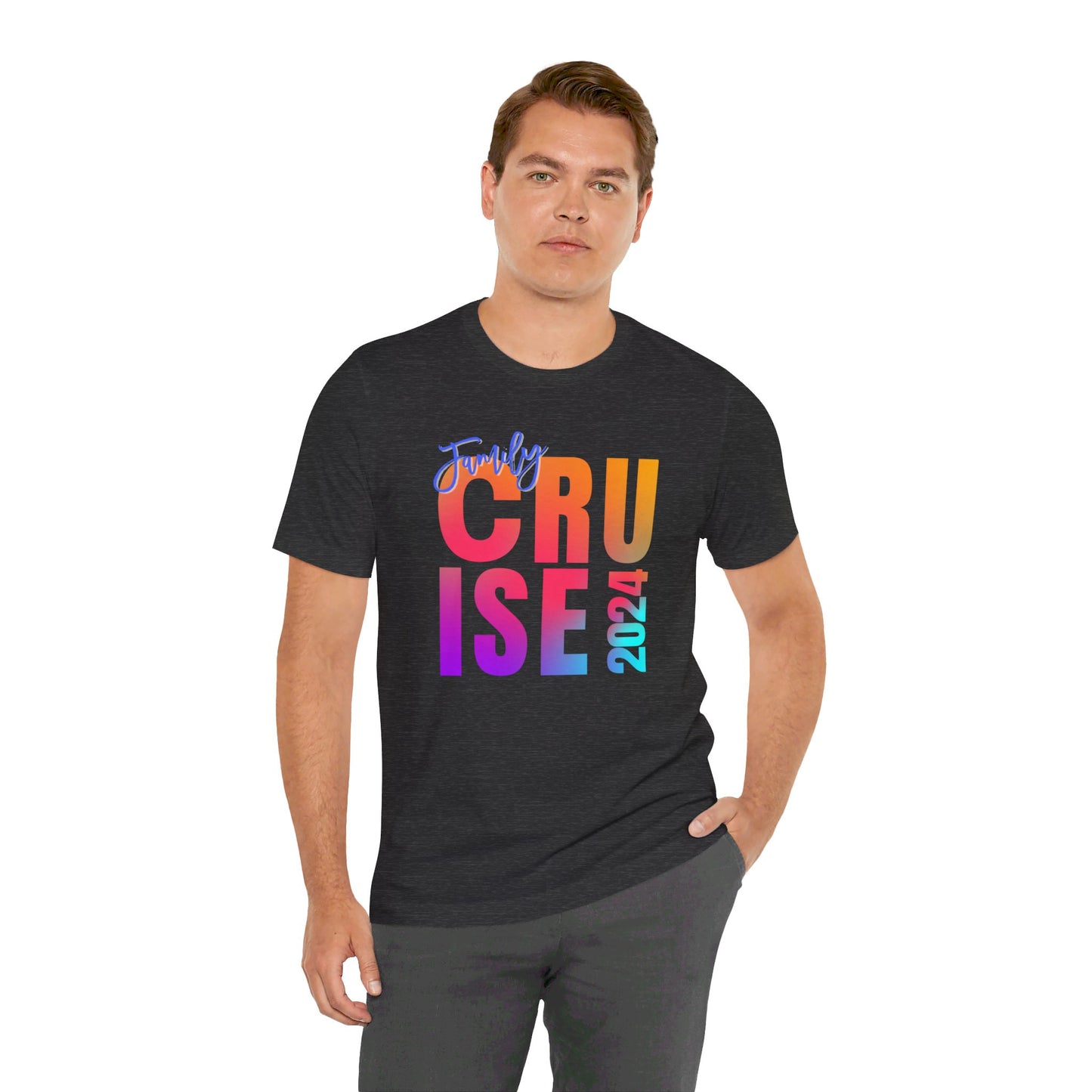 Family Cruise 2024, Adult, Unisex Jersey Short Sleeve Tee, Express Delivery available