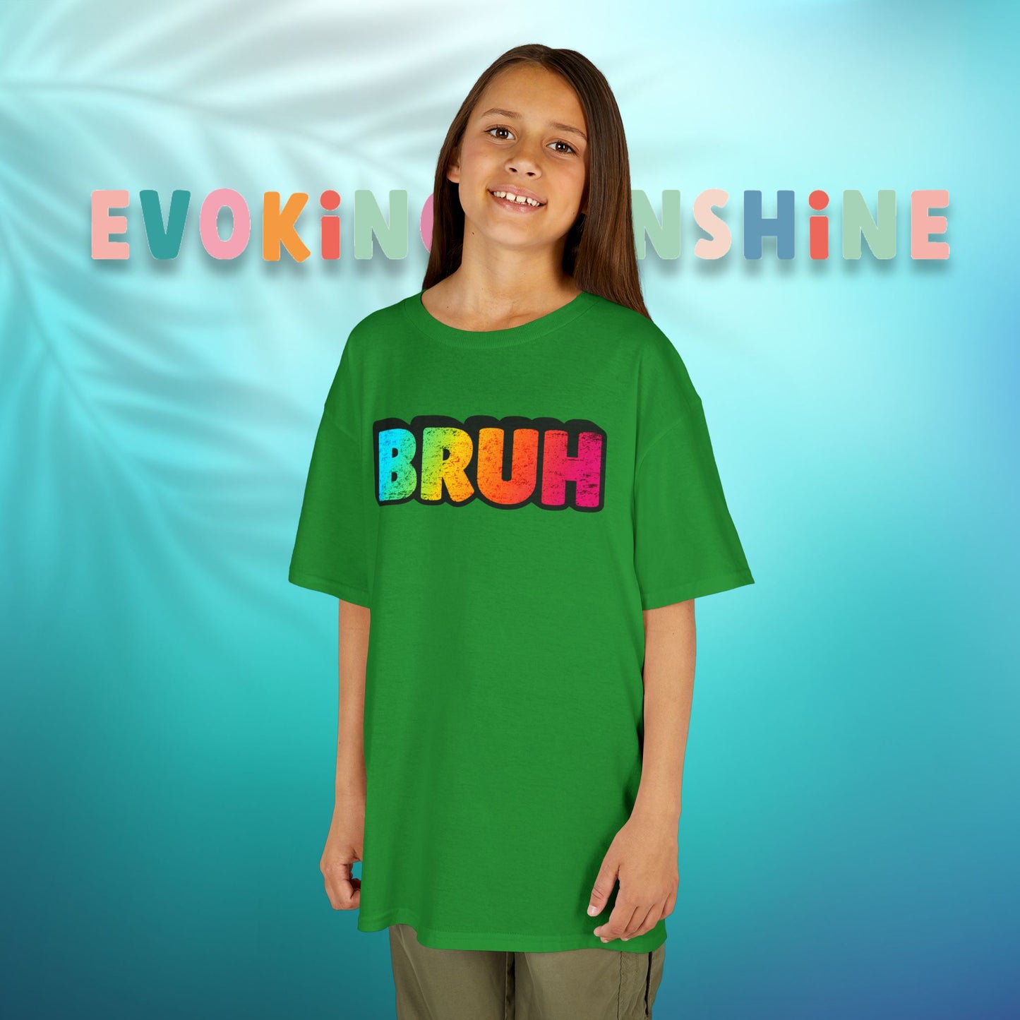 Colorful Kids' Bruh Tee - Fun T-Shirt for Playtime, Gifts, and Birthdays, Cool Kids Apparel, Active Wear, Everyday Comfort