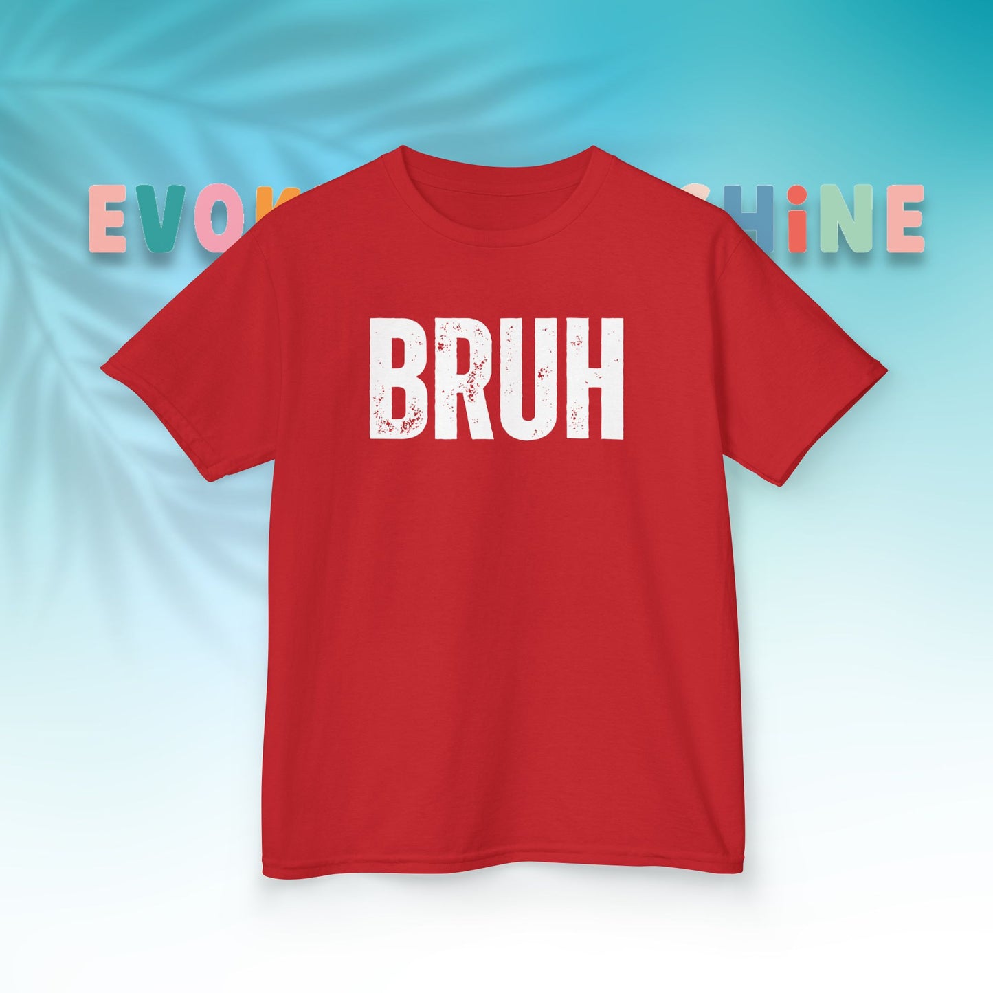 Kids Heavy Cotton™ Tee - Funny 'BRUH' Shirt for Boys & Girls, Casual Kids Wear, Gift for Birthdays, Anniversaries, Humor Apparel