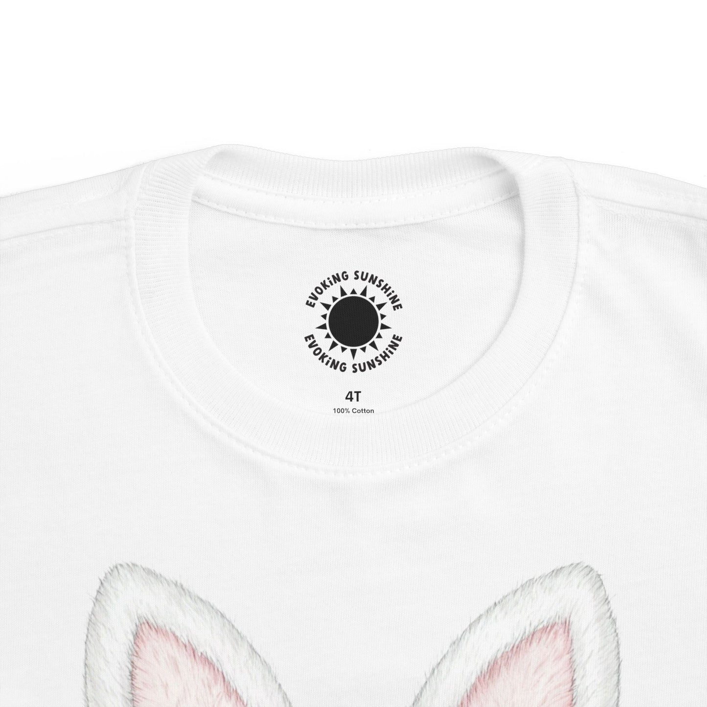 Easter Bunny Tee for Toddlers - Cute Rabbit Ears & Bow Design