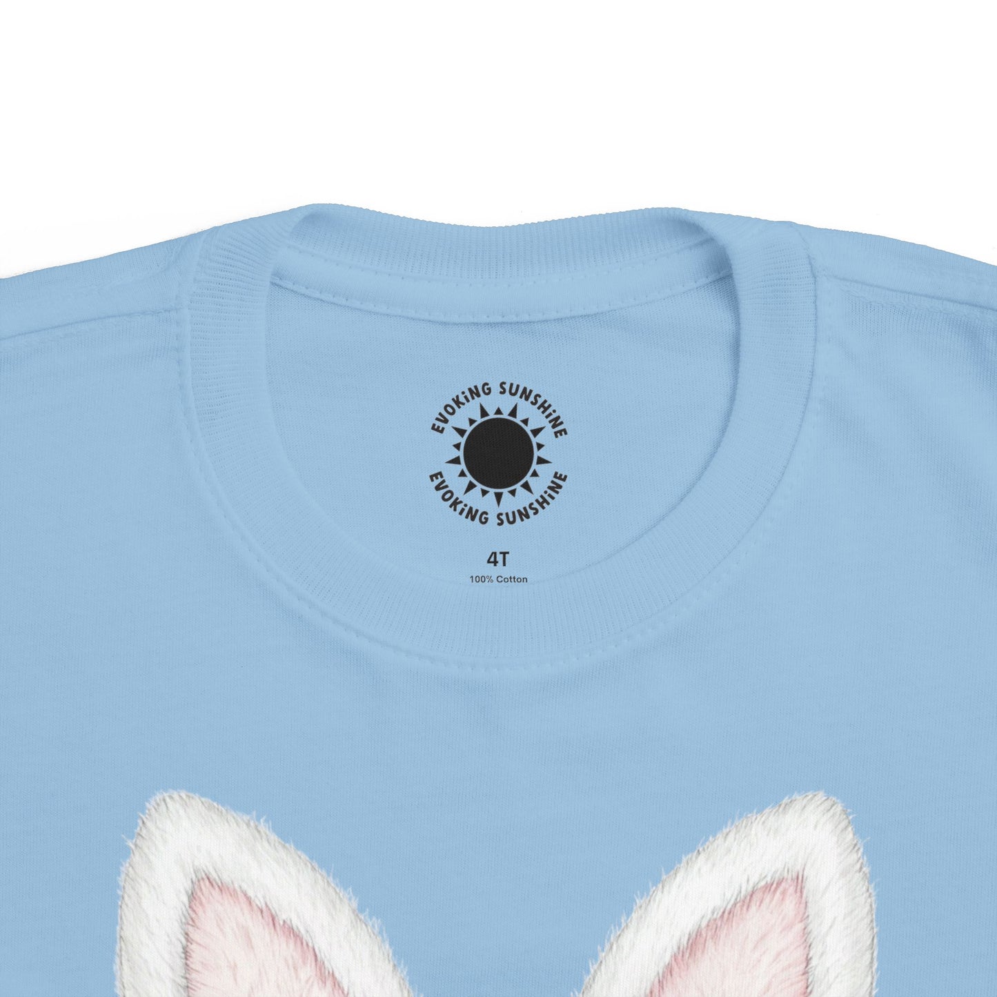 Easter Bunny Tee for Toddlers - Cute Rabbit Ears & Bow Design