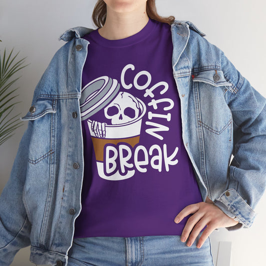 Coffin Break, Skeleton, Coffee Tee, Unisex Shirt