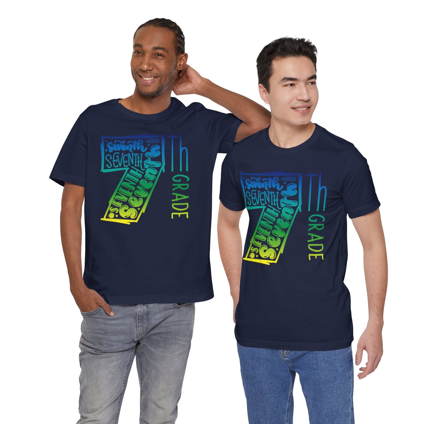 7th Grade Celebration Short Sleeve Tee, Middle School, School Year, Seventh grade