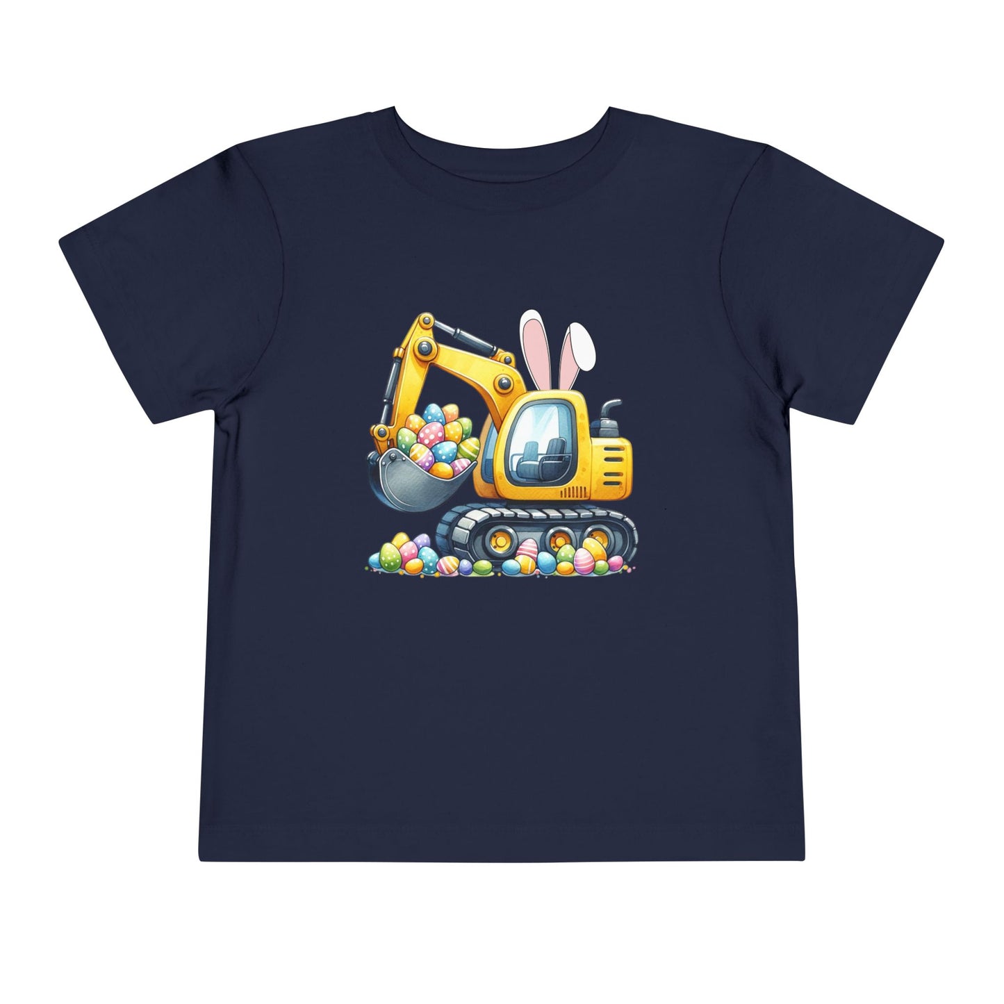 Toddler Easter Bunny Excavator Tee - Fun Spring Kids T-Shirt
