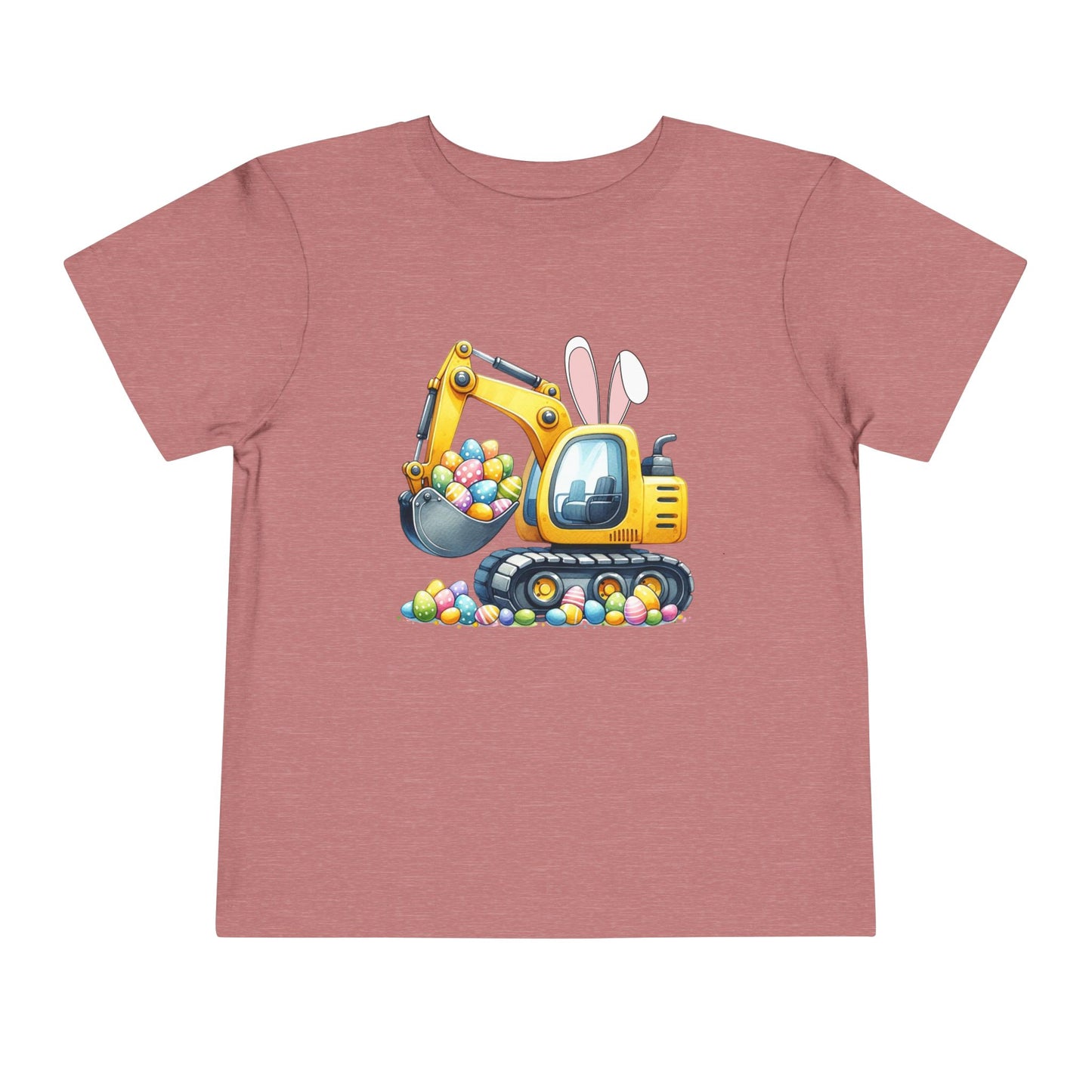 Toddler Easter Bunny Excavator Tee - Fun Spring Kids T-Shirt