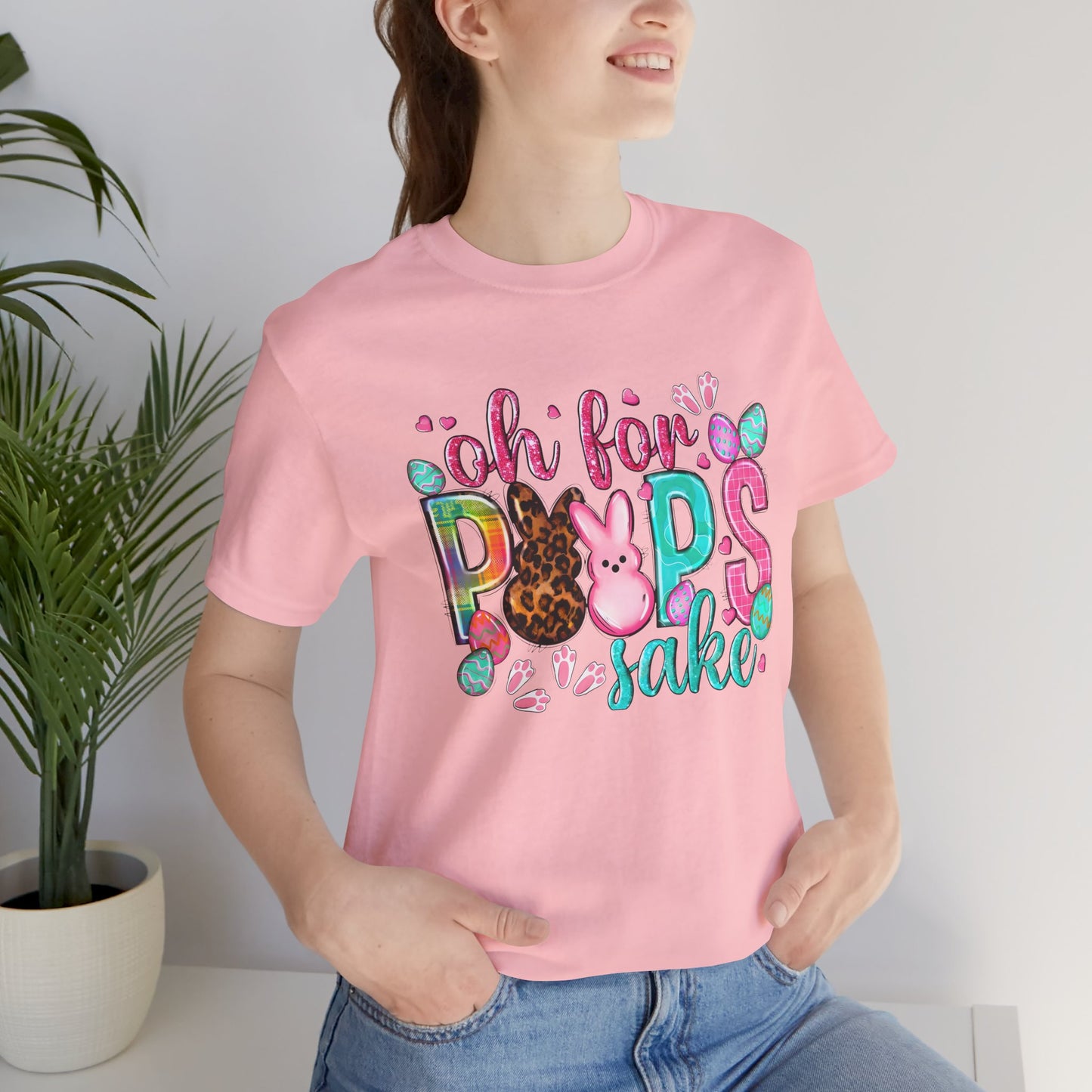 Funny Easter Shirt, Peeps Tee, Oh For Peeps Sake, Unisex T-Shirt, Bella+Canvas, Easter Gift