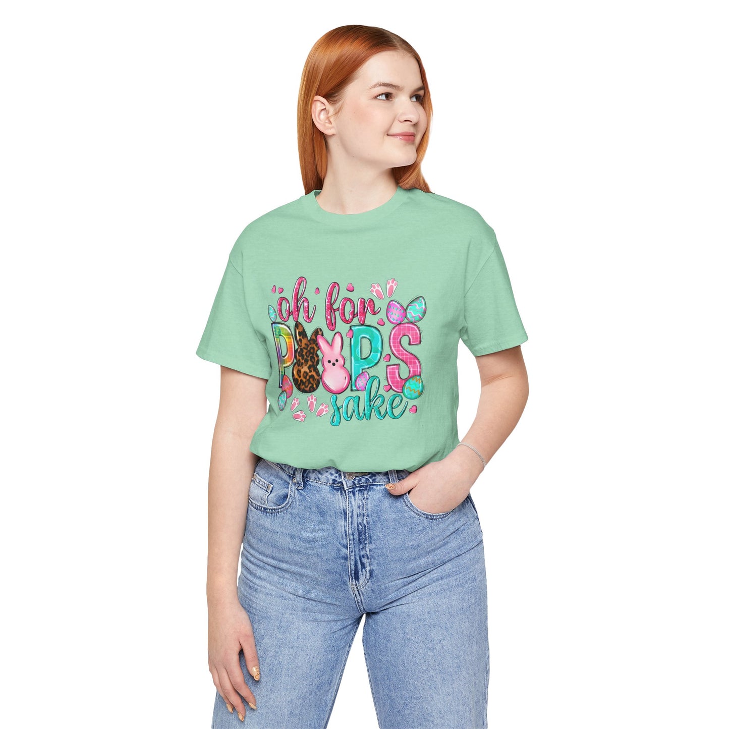 Funny Easter Shirt, Peeps Tee, Oh For Peeps Sake, Unisex T-Shirt, Bella+Canvas, Easter Gift