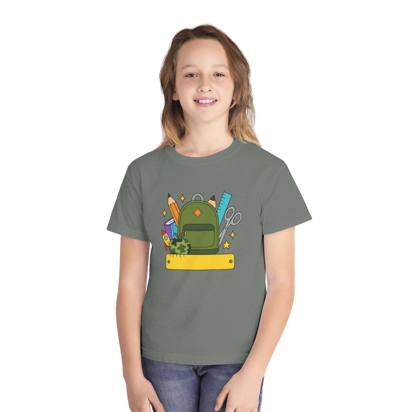 Personalized Boys Back To School Youth Tee, Personalized Boy Shirt, Backpack, Bookbag Shirt