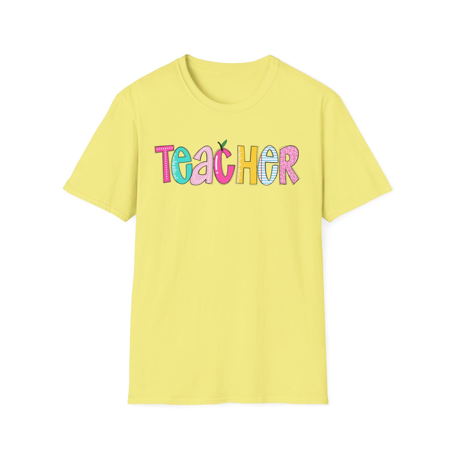 Colorful Teacher T-Shirt, Gift for Teachers, Cute Appreciation Shirt, Back to School Tee, Classroom Outfit, Teacher Gifts