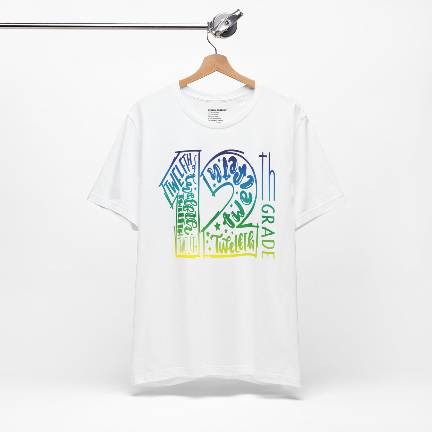 12th Grade Celebration Short Sleeve Tee, High School, School Year, 12 grade, Senior Year, Senior Class