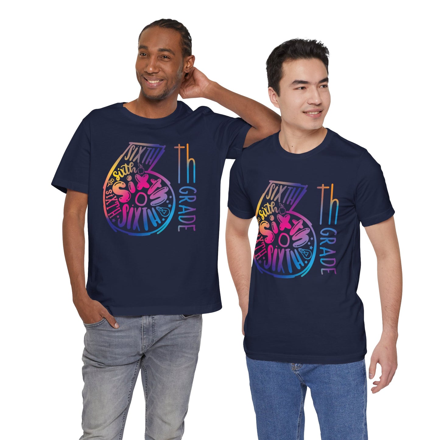 6th Grade Celebration Short Sleeve Shirt , Middle School, School Year, Sixth grade