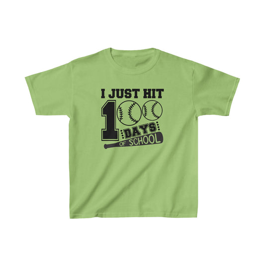 100 Day of School Baseball T-Shirt, School Spirt, Youth shirt, Baseball and bat