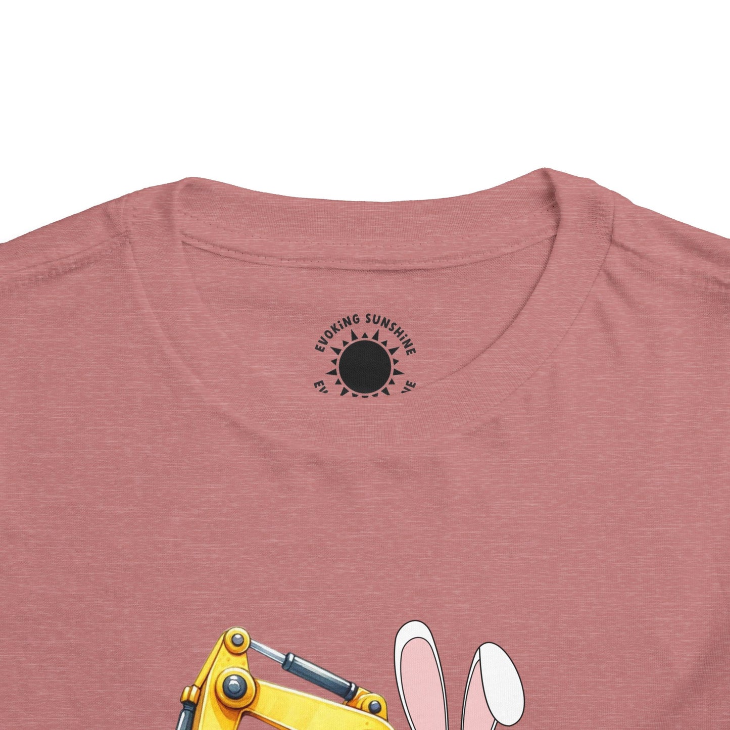 Toddler Easter Bunny Excavator Tee - Fun Spring Kids T-Shirt