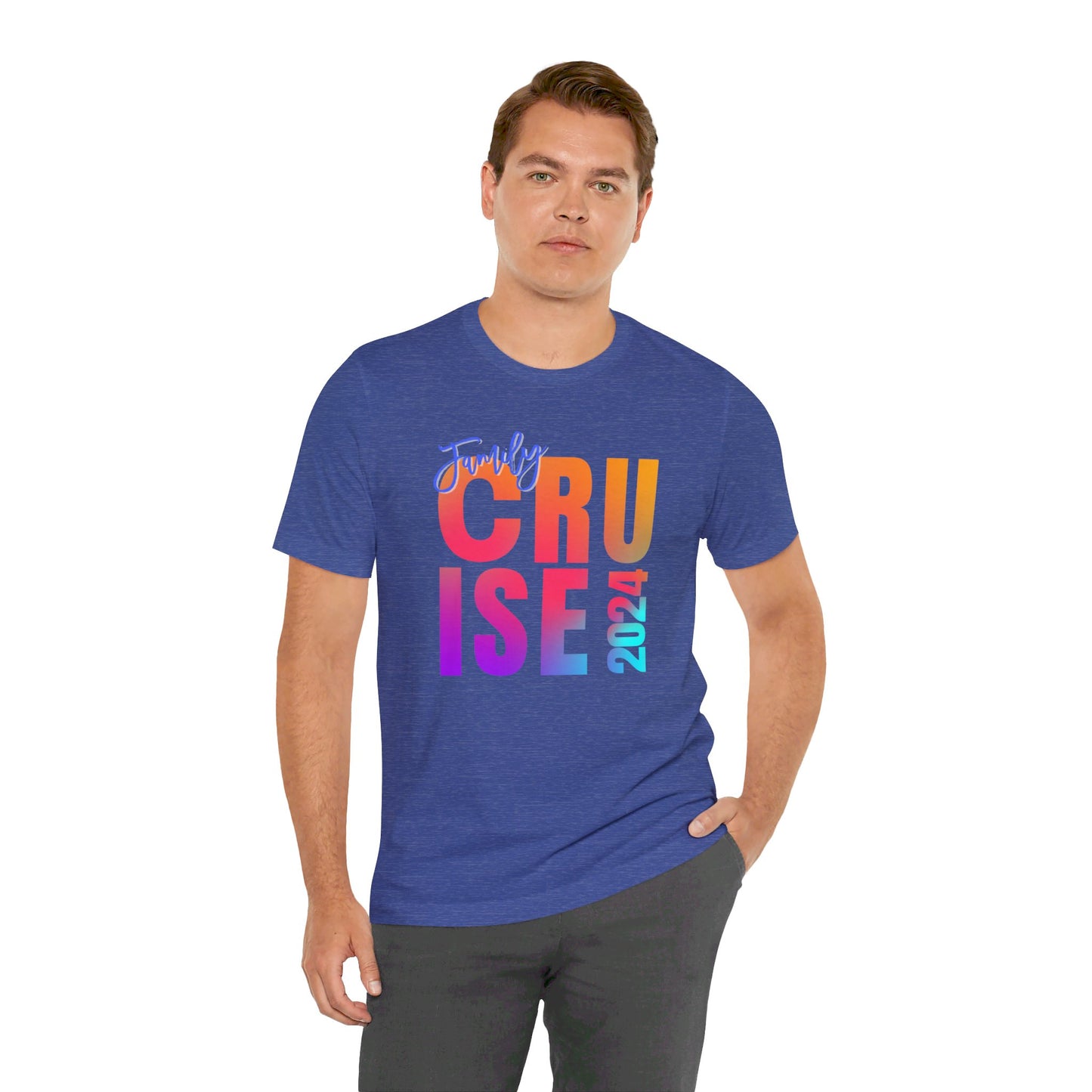 Family Cruise 2024, Adult, Unisex Jersey Short Sleeve Tee, Express Delivery available