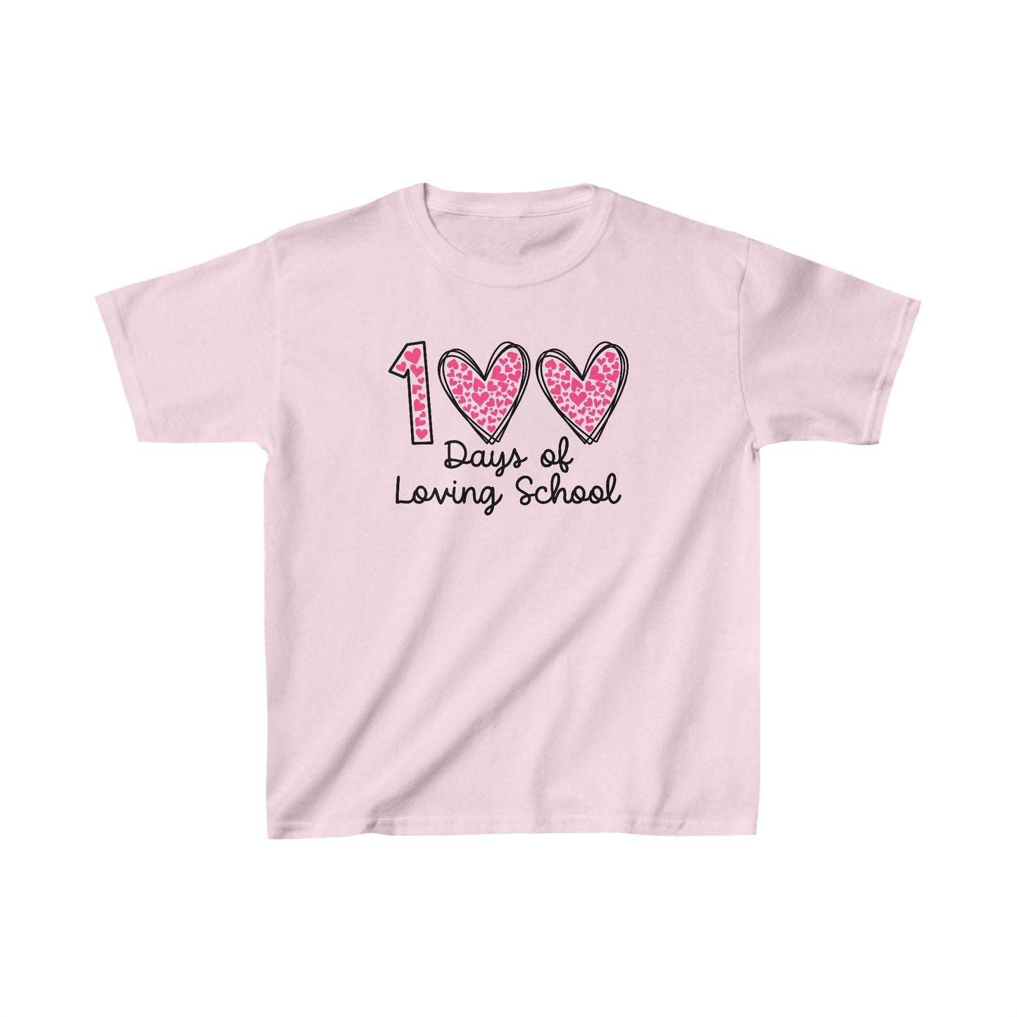 100 Days of Loving School Heart T-Shirt, School Spirit, Youth shirt
