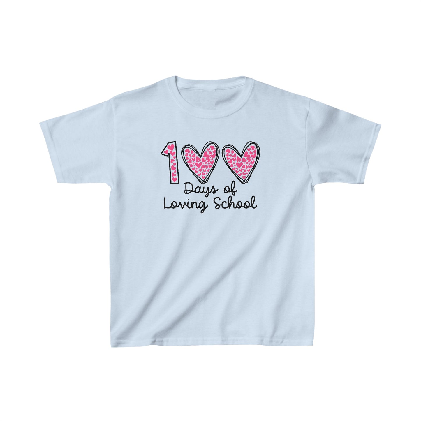 100 Days of Loving School Heart T-Shirt, School Spirit, Youth shirt