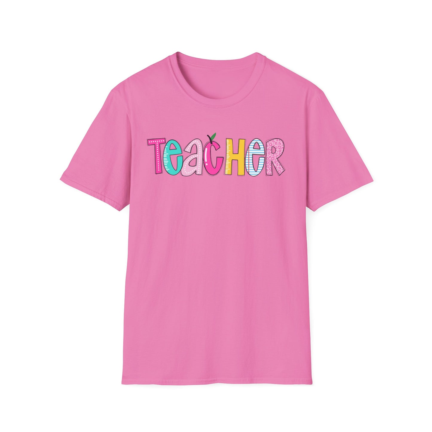 Colorful Teacher T-Shirt, Gift for Teachers, Cute Appreciation Shirt, Back to School Tee, Classroom Outfit, Teacher Gifts