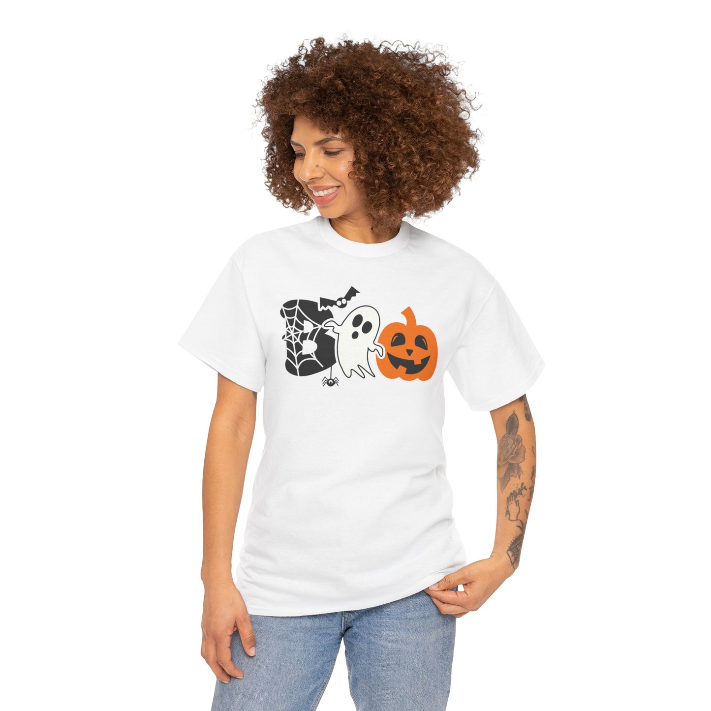 Spooky BOO Halloween T-Shirt - Adult Unisex Tee - Express Delivery available