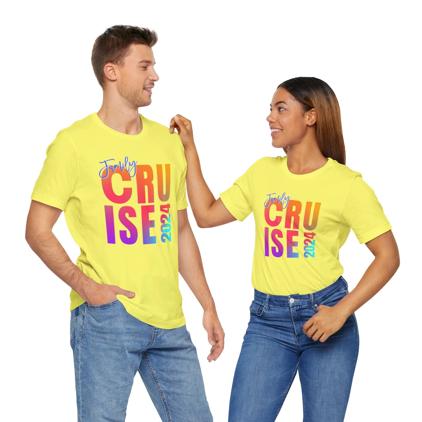 Family Cruise 2024, Adult, Unisex Jersey Short Sleeve Tee, Express Delivery available