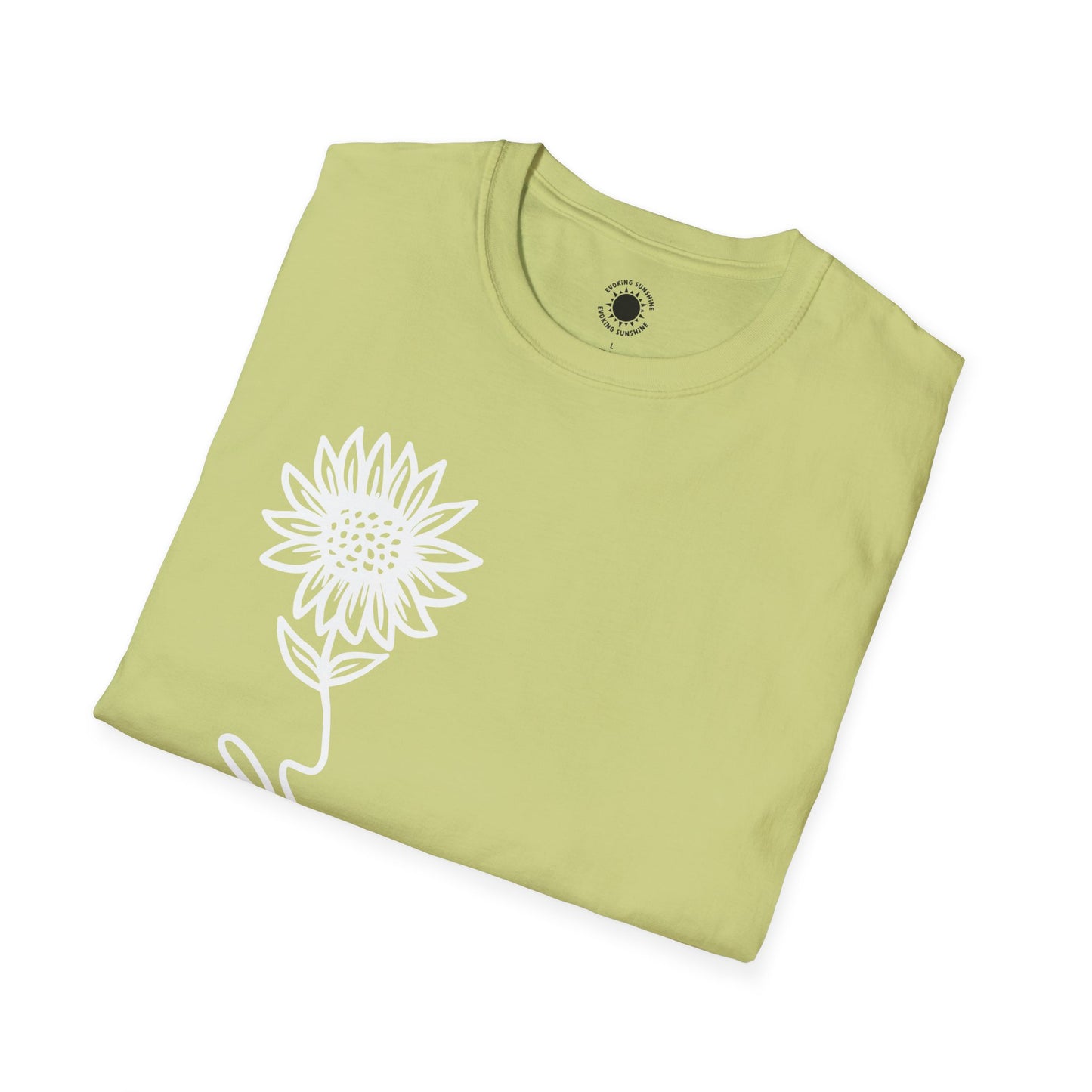 Faith-Inspired Unisex Softstyle T-Shirt - Floral Design for Everyday Wear