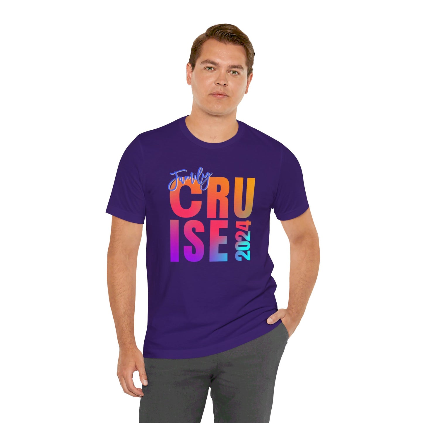 Family Cruise 2024, Adult, Unisex Jersey Short Sleeve Tee, Express Delivery available
