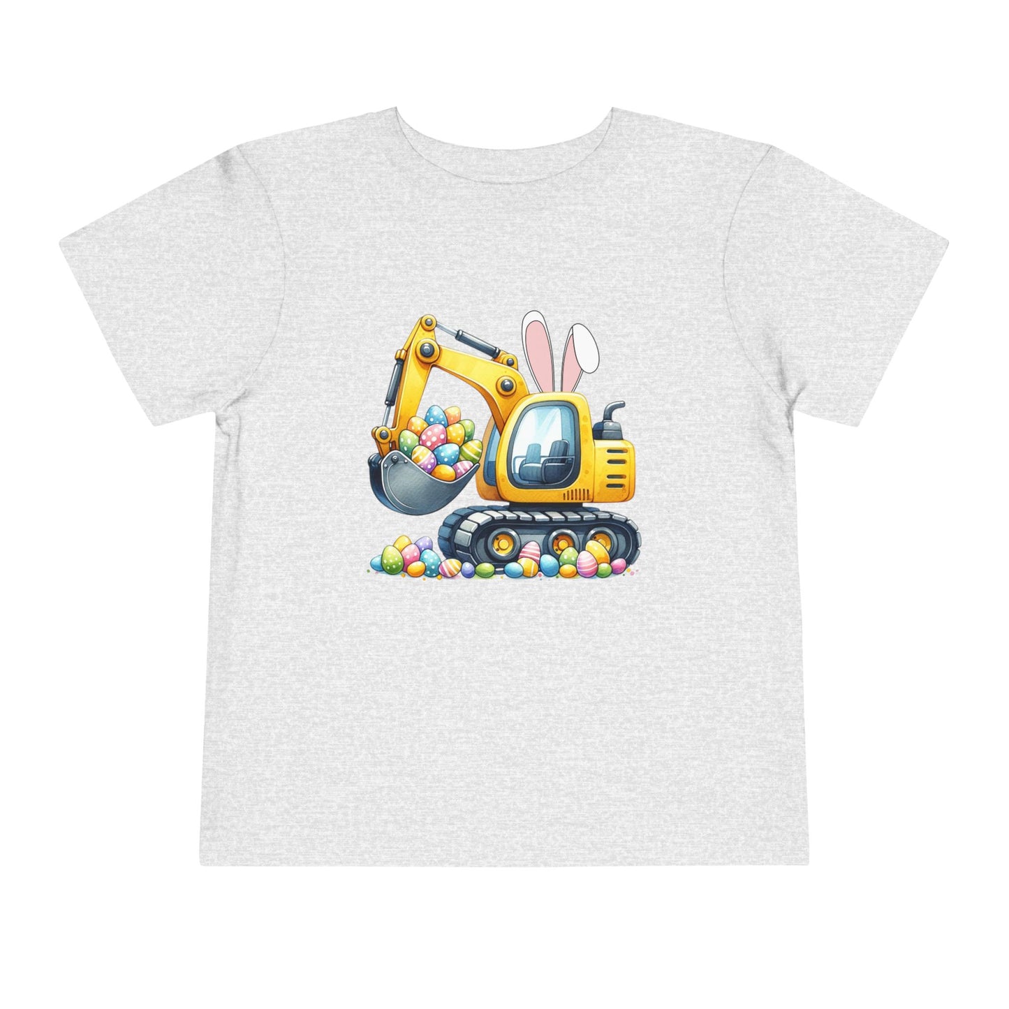 Toddler Easter Bunny Excavator Tee - Fun Spring Kids T-Shirt