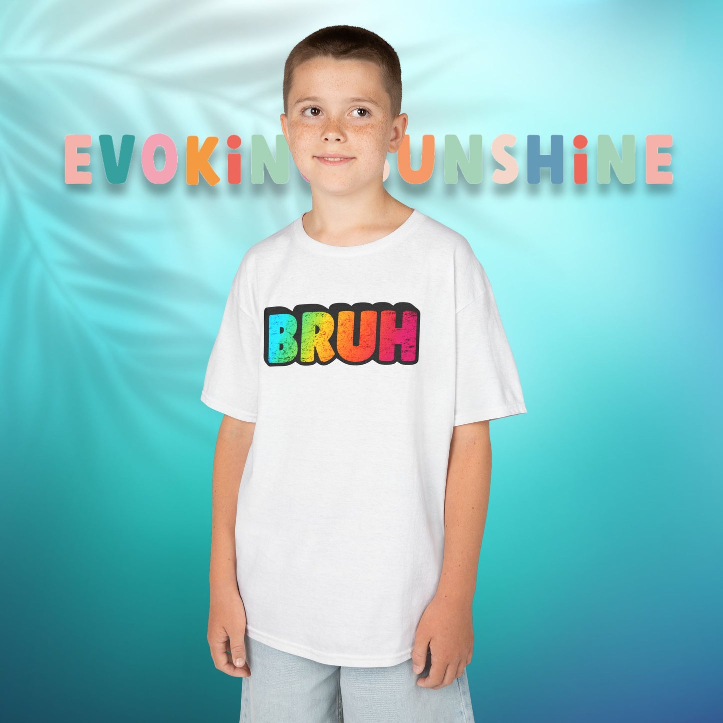 Colorful Kids' Bruh Tee - Fun T-Shirt for Playtime, Gifts, and Birthdays, Cool Kids Apparel, Active Wear, Everyday Comfort