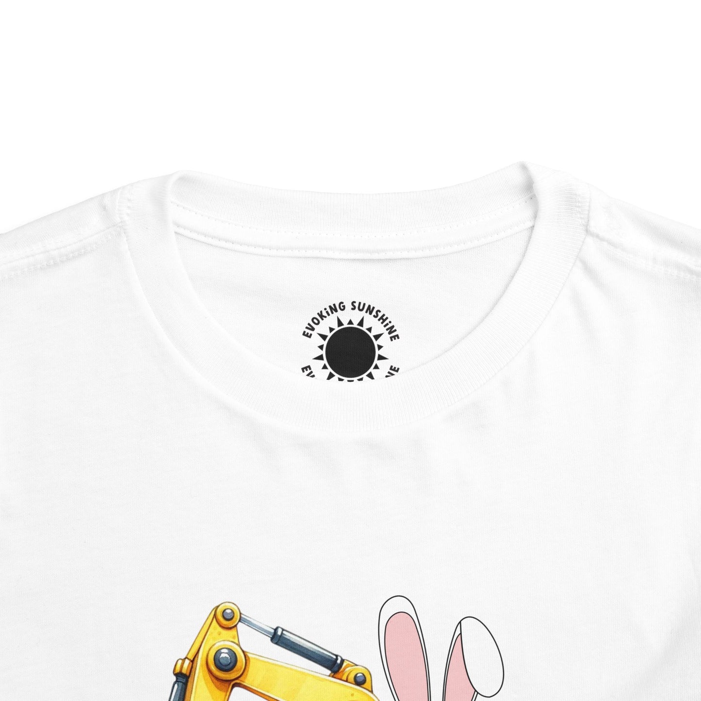 Toddler Easter Bunny Excavator Tee - Fun Spring Kids T-Shirt