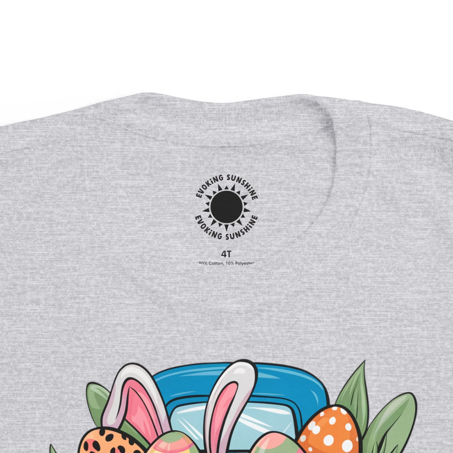 Personalized Easter Bunny Vintage Truck Toddler Tee - Cute Spring Design for Kids