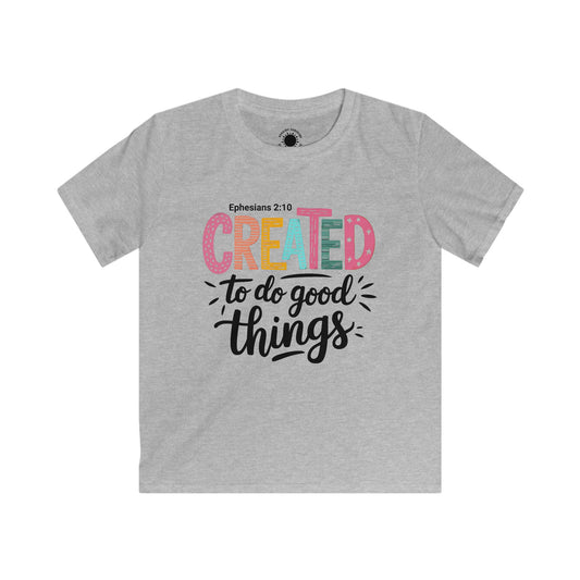 Kids Inspirational Tee - Created to Do Good Things
